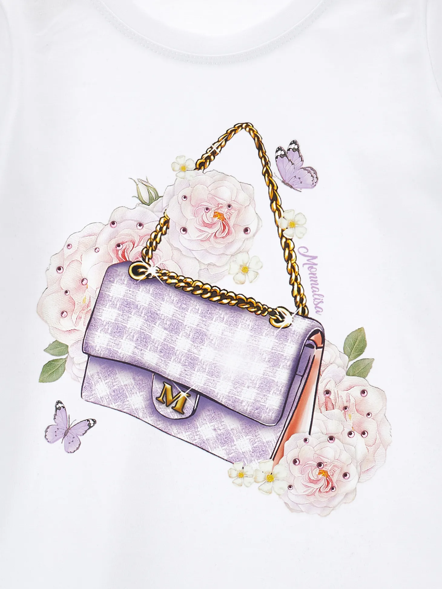 T-shirt bag con strass