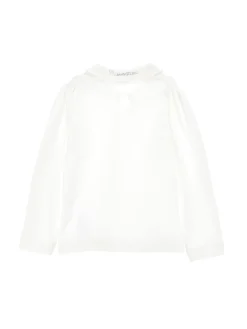 T-shirt con colletto strass