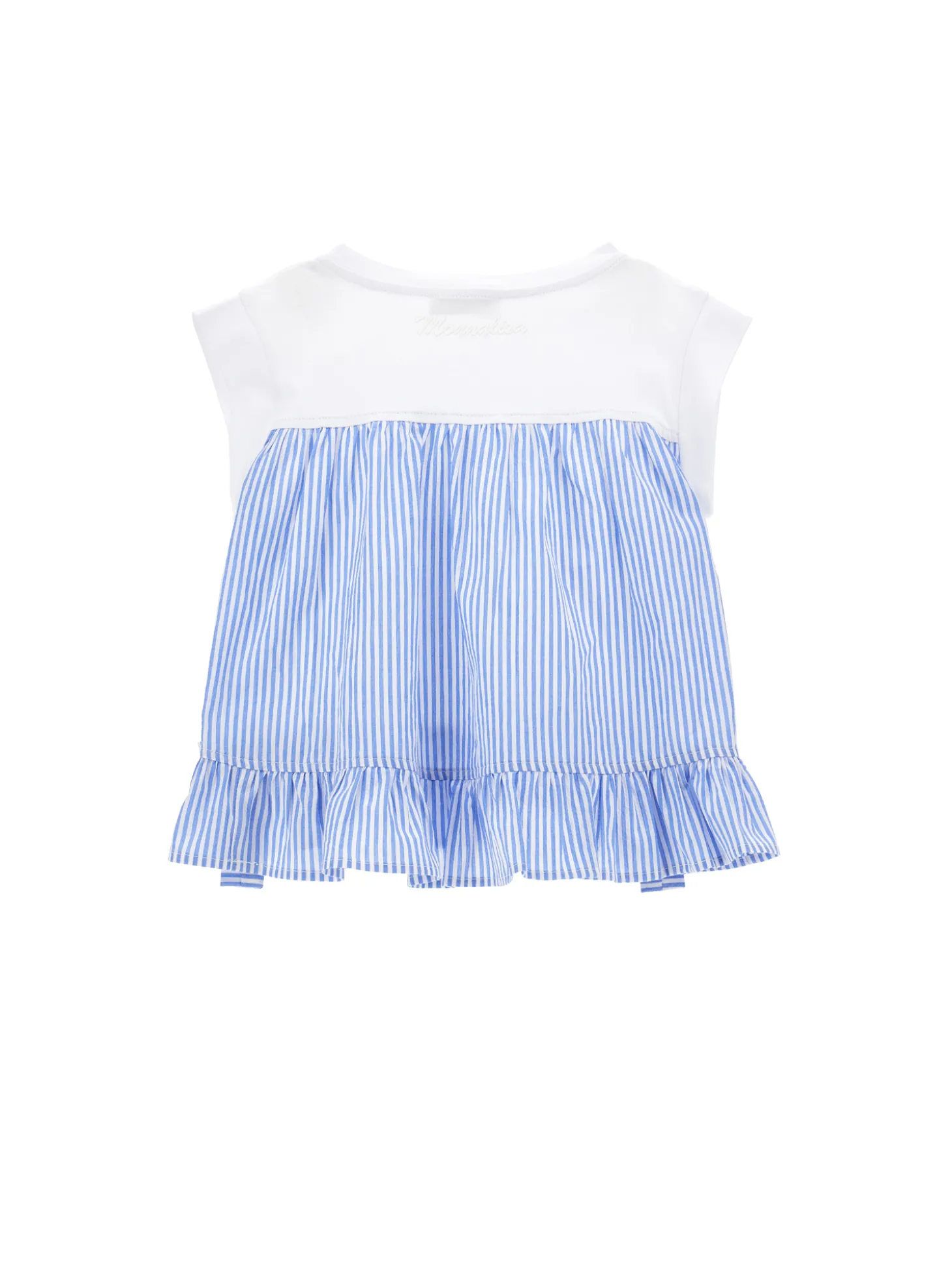 T-shirt con fiocchi e strass