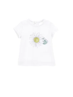 T-shirt con maxi margherita
