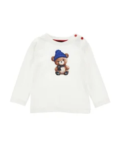 T-shirt con orsetto fronte e retro