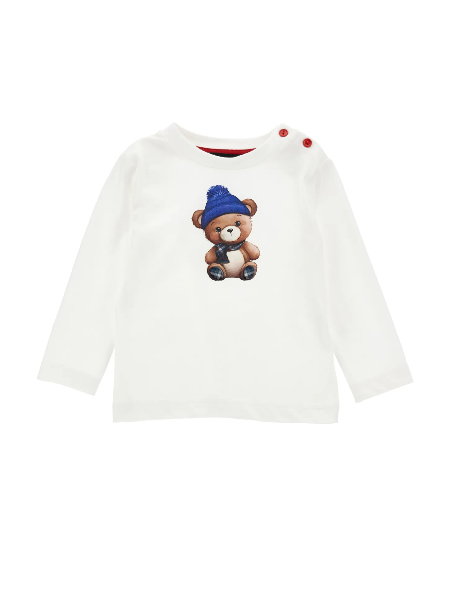 T-shirt con orsetto fronte e retro
