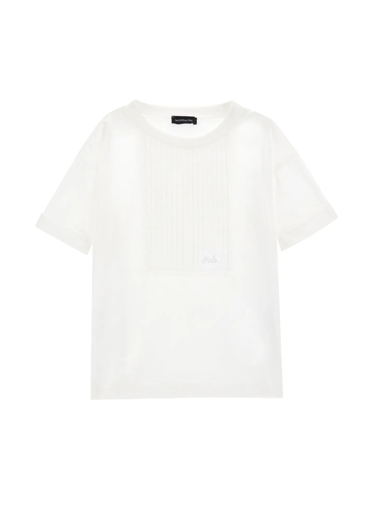 T-shirt con plastron