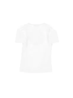 T-shirt con rosa glitter