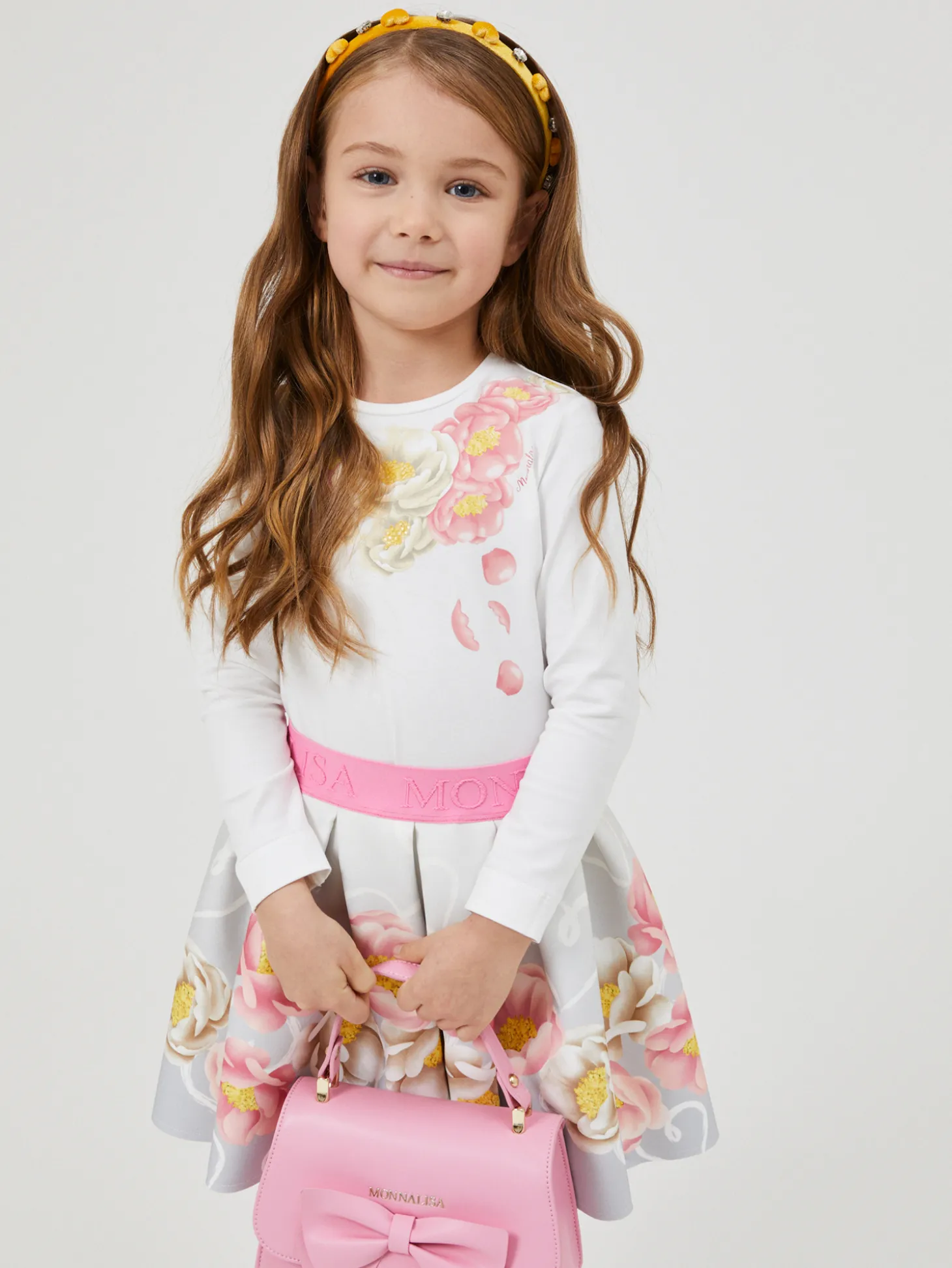 T-shirt cotone collana di fiori