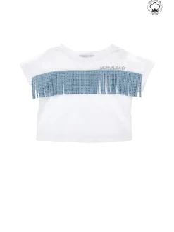 T-shirt cotone organico con frange
