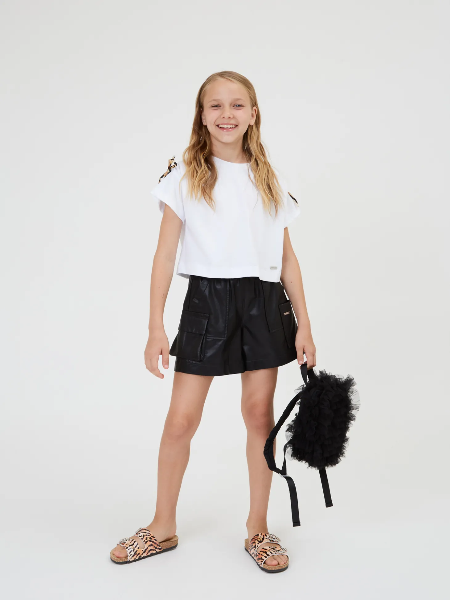 T-shirt cotone organico cropped