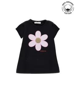 T-shirt cotone organico margherita