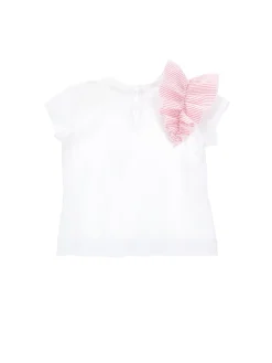 T-shirt cotone organico rouches