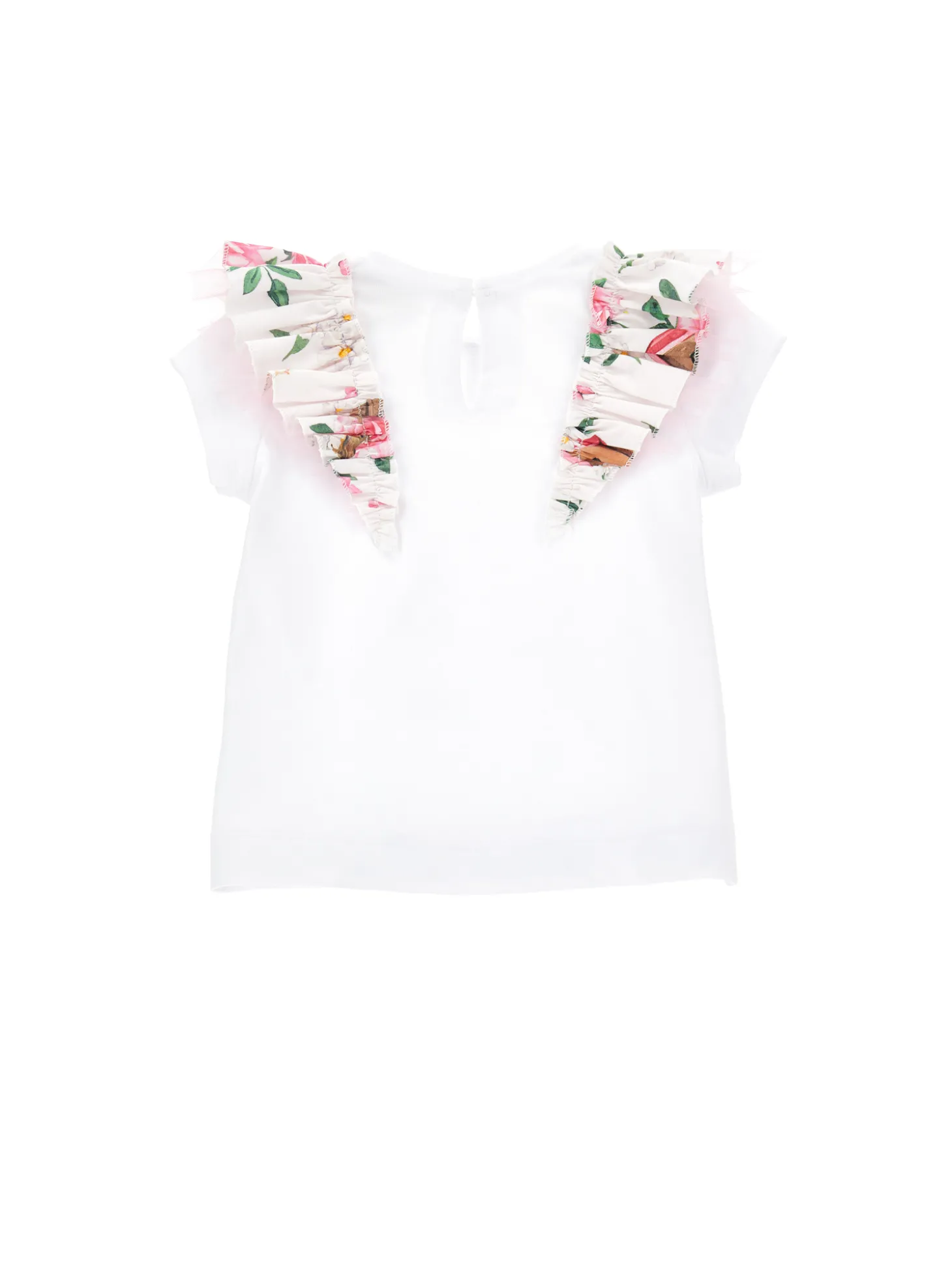 T-shirt cotone organico rouches