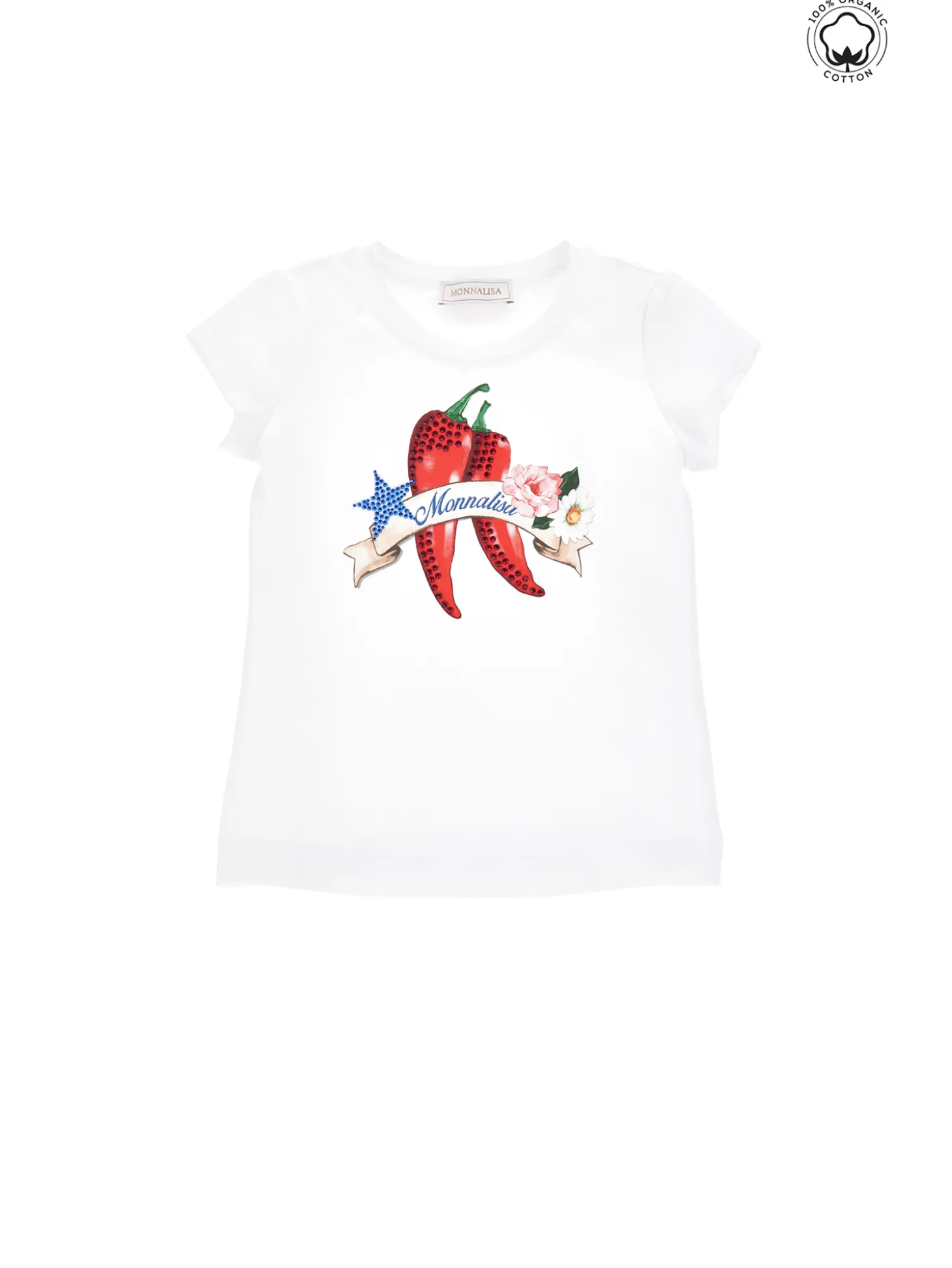 T-shirt cotone organico stampa peperoncino