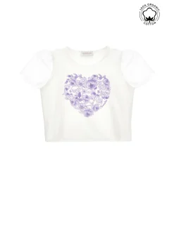T-shirt cotone organico tulle