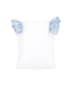 T-shirt cotone organico volants