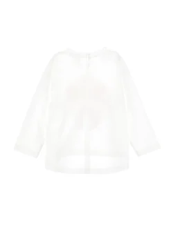 T-shirt cropped stampa anemoni