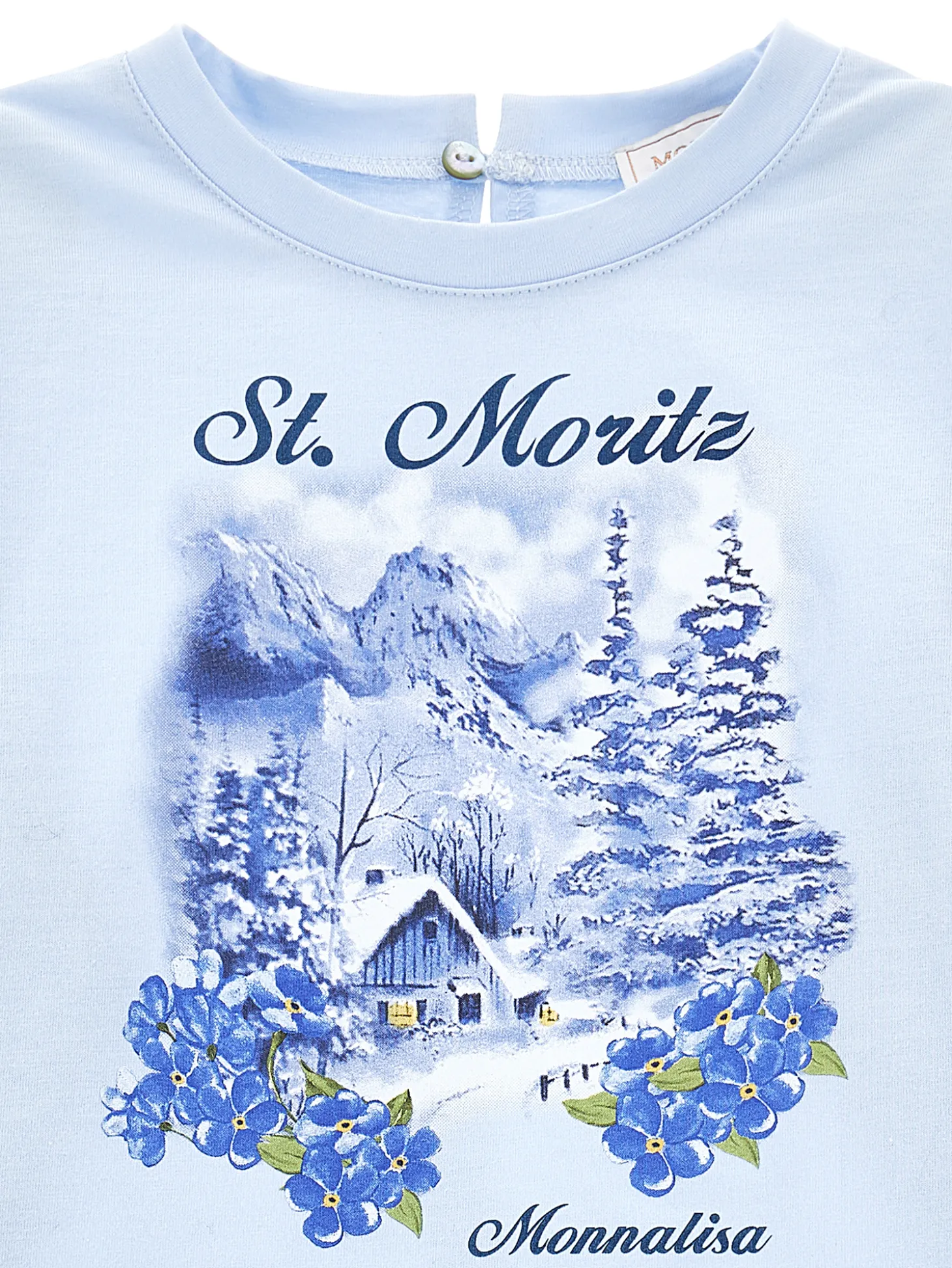 T-shirt cropped stampa baita