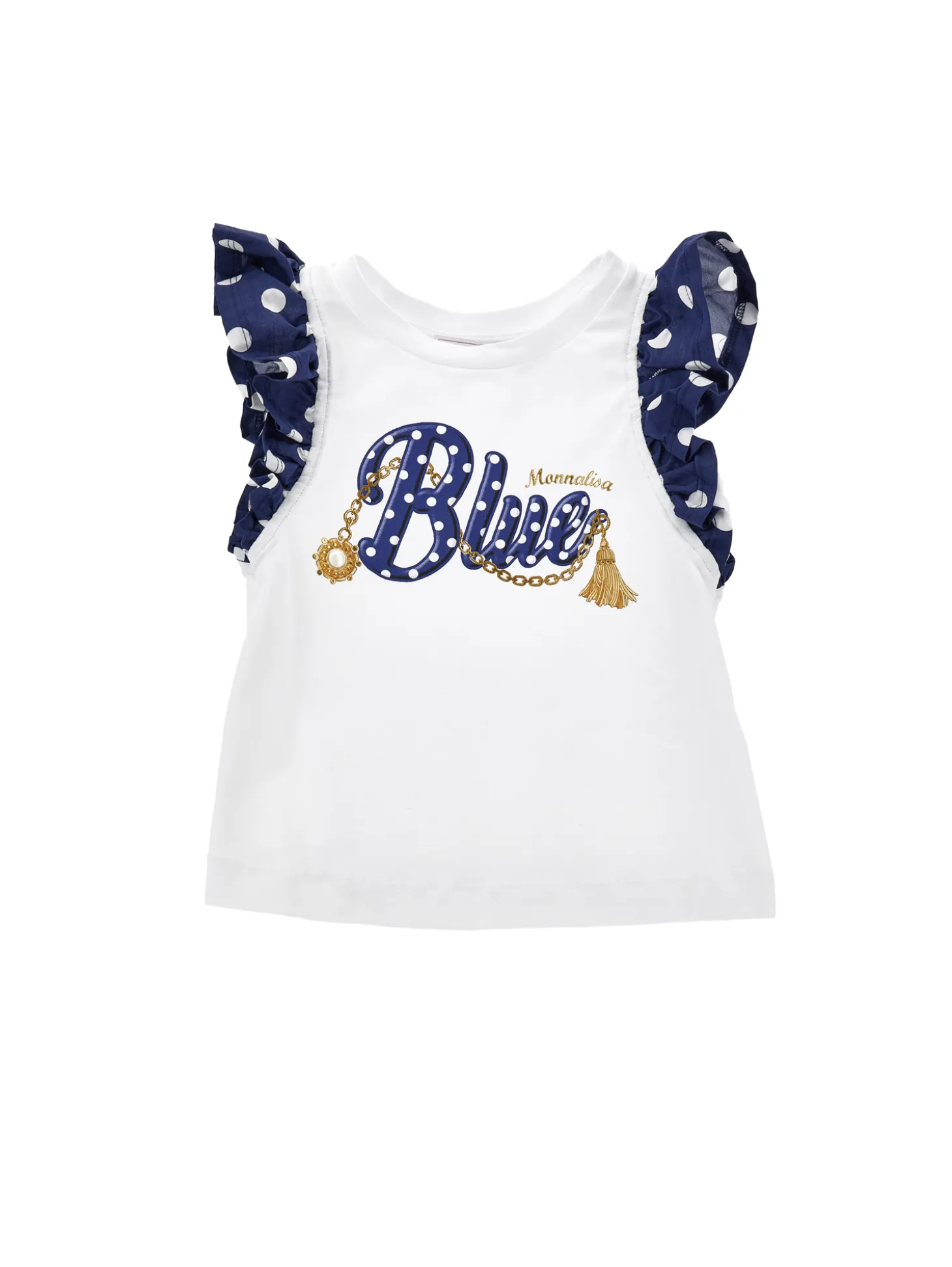 T-shirt jersey con maniche riga marinara