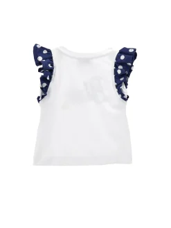 T-shirt jersey con maniche riga marinara