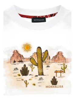 T-shirt jersey con stampa rodeo