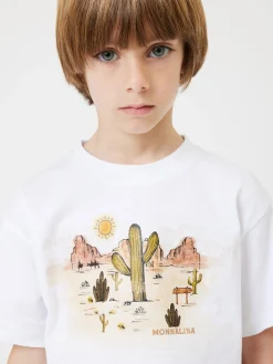 T-shirt jersey con stampa rodeo