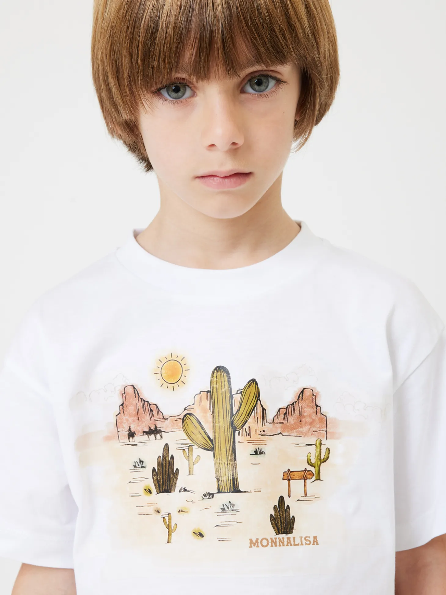 T-shirt jersey con stampa rodeo