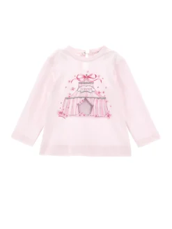 T-shirt jersey cotone con strass