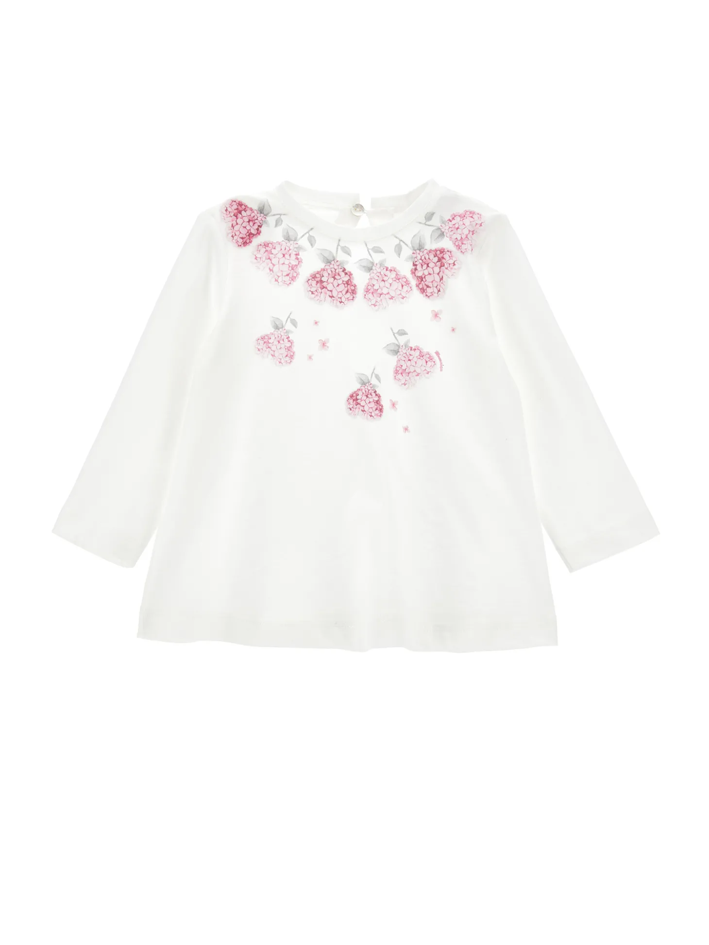 T-shirt jersey cotone con collana fiori