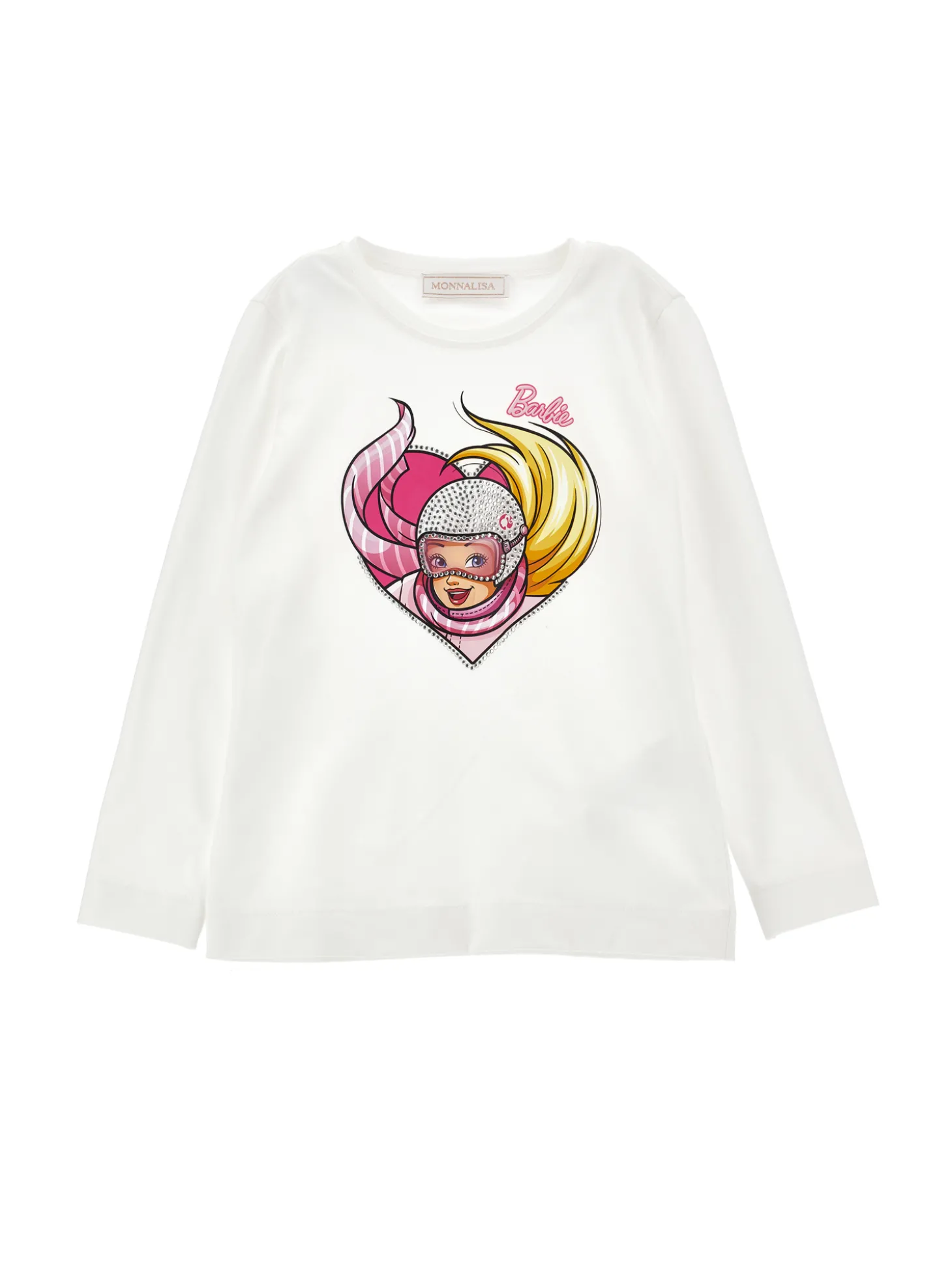 T-shirt jersey cuore strass Barbie™