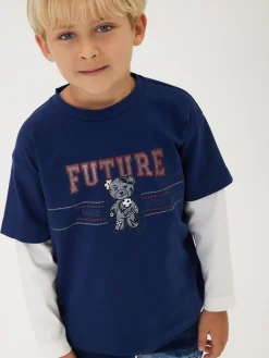 T-shirt manica doppia