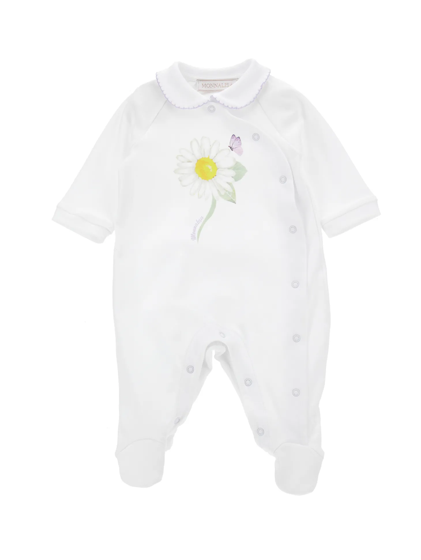 Tutina cotone margherita con colletto